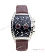 New Copy Franck Muller Men's Casablanca Quartz Watches Black-Brown Dial